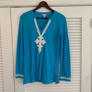 Lilly Pulitzer Blue Tunic